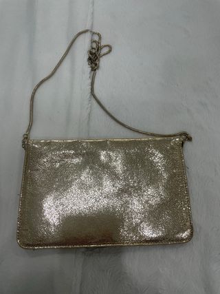 Bolso de fiesta Parfois dorado