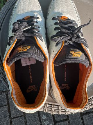 Zapatillas Nike Flyknit Naranja Blanco
