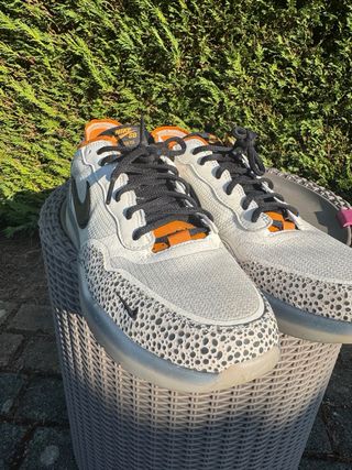Zapatillas Nike Flyknit Naranja Blanco