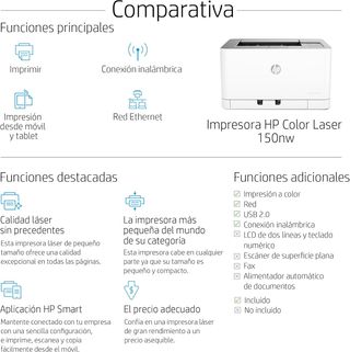 Impresora HP Color Laser 150nw Wi-Fi