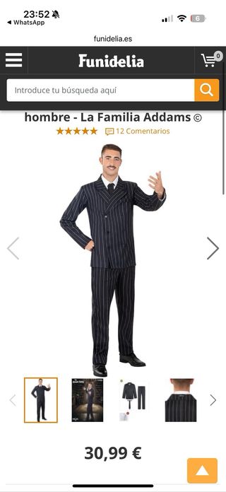 Disfraz Familia Addams
