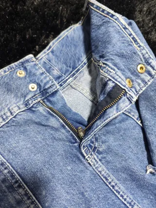 Mini falda vaquera plisada