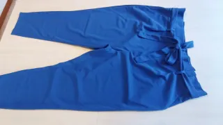 Pantaloni blu curvy elasticizzati