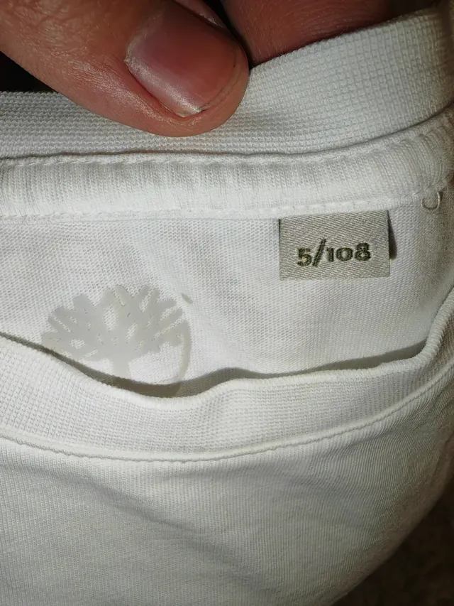 Timberland maglietta bianca 5 anni