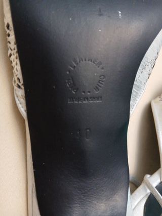 Zapatos plateados LODI