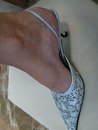 Zapatos plateados LODI