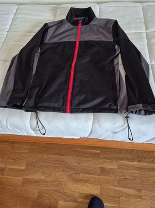 Cortavientos Softshell Slazenger Negro/Gris