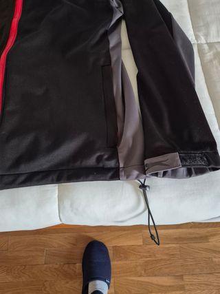 Cortavientos Softshell Slazenger Negro/Gris