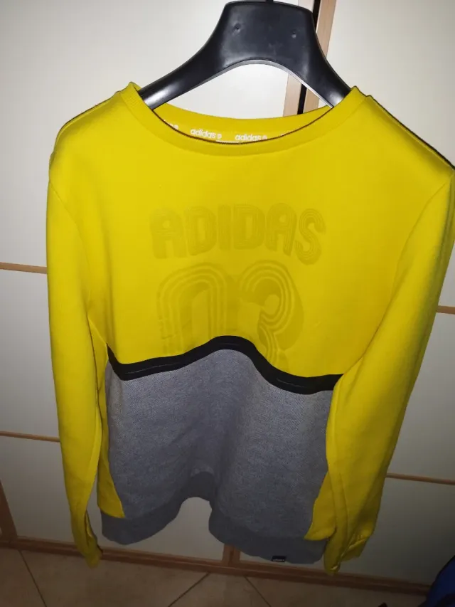 Felpa Adidas Giallo/Grigio