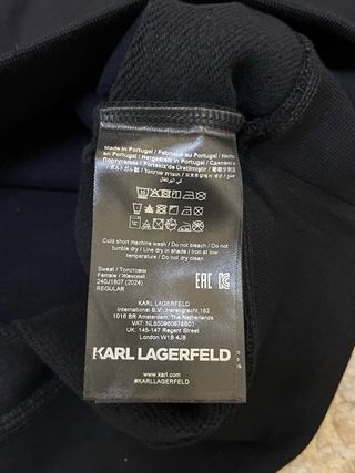 Felpa Karl Lagerfeld Jeans Nera Tg M