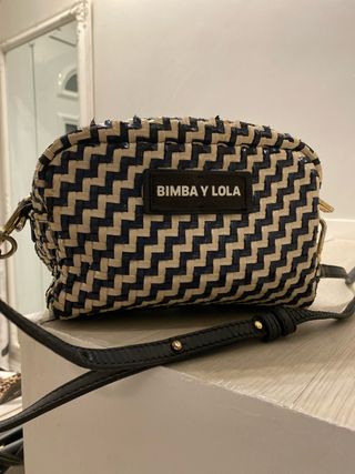 Bolso bandolera Bimba y Lola beige y azul
