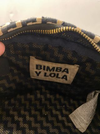 Bolso bandolera Bimba y Lola beige y azul