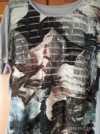 Camiseta Talla XL Estampada Mujer