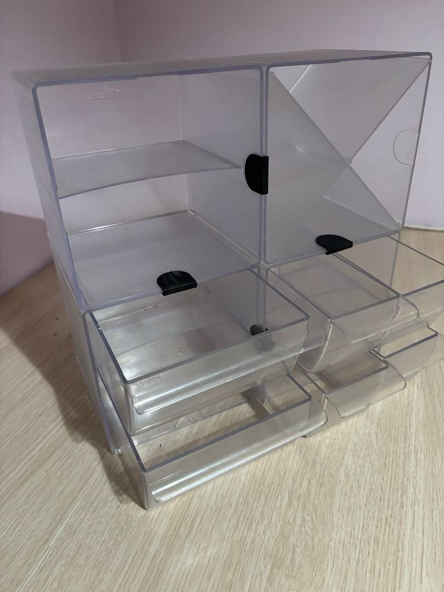 Organizer da scrivania trasparente