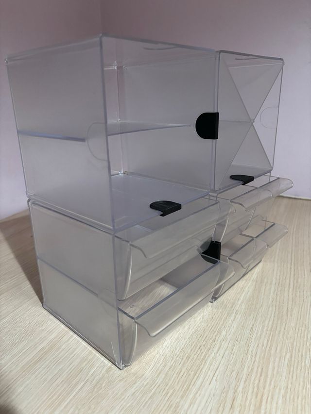 Organizer da scrivania trasparente