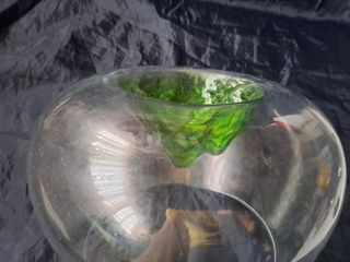 Pecera CRISTAL redonda GRANDE montaña ORIGINAL!!