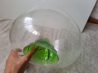 Pecera CRISTAL redonda GRANDE montaña ORIGINAL!!