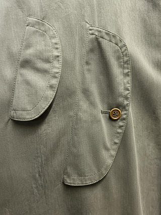 Gabardina Burberrys Vintage T54 Verde Oliva