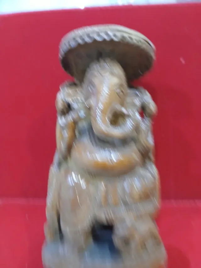 Figura Ganesha madera antigua