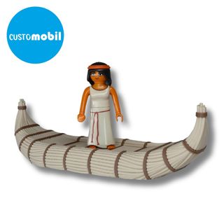 Barca de juncos Playmobil con figura