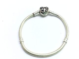 Pulsera Plata 925mm Corazón Árbol Vida