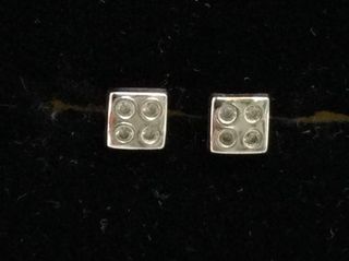 Pendientes Oro 18k Bloque 4 Círculos