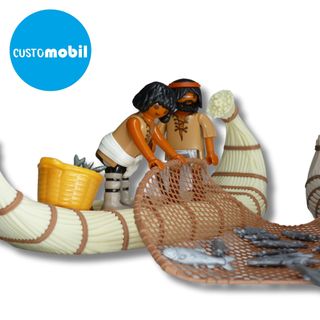 Playmobil Red Pescadores con Peces