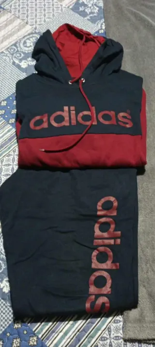 Chándal Adidas Talla L Azul/Rojo