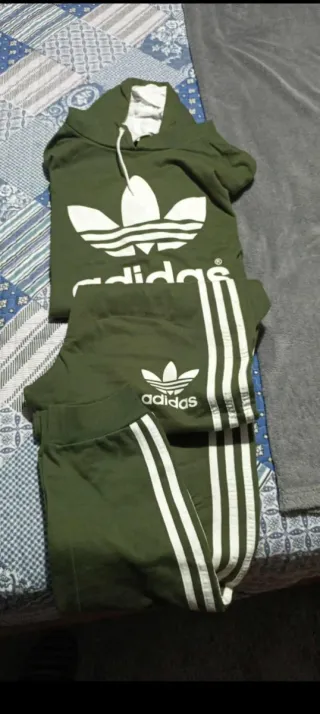 Chándal Adidas Verde Talla L