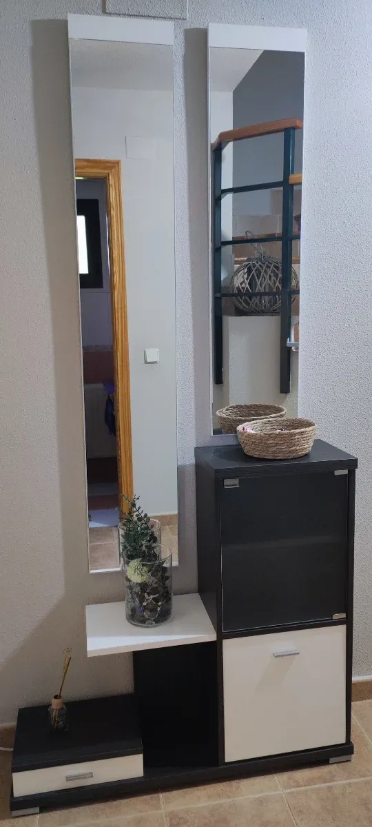 Recibidor zapatero con espejo