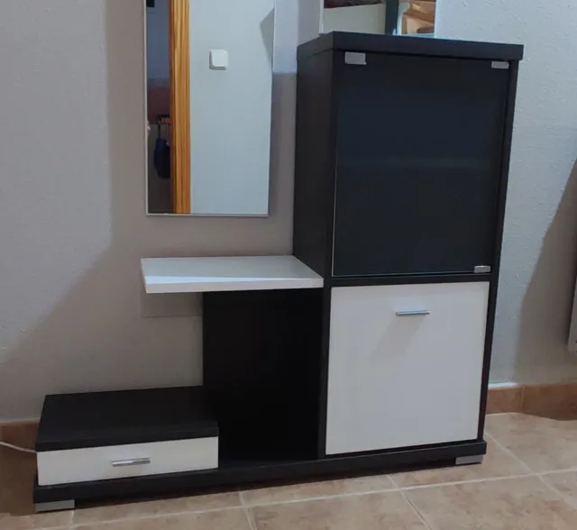 Recibidor zapatero con espejo