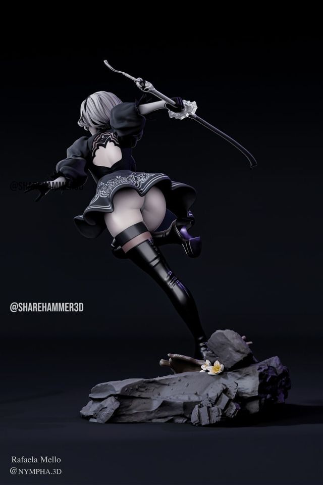 Figura 2B Nier Automata Resina 30cm