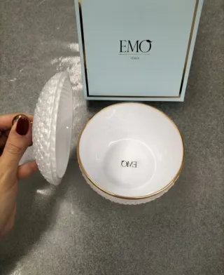 Porta bon bon EMO vetro e metallo