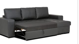 Sofá Chaise Longue Cama Gris