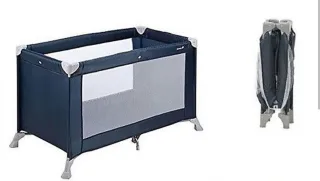 Cuna de viaje plegable con colchón