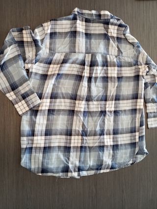 Camisa premamá H&M cuadros azul
