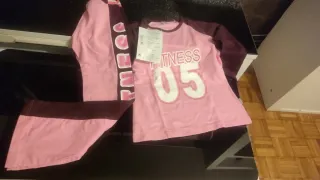 Lote de 3Conjunto deportivo niña cierres de tienda