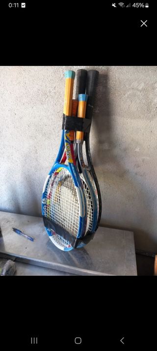 Lote de 3 raquetas de tenis