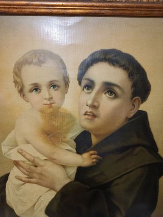 Cuadro Antiguo San Antonio de Padua