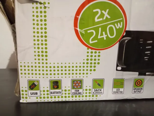 Amplificador Ibiza AMP300 USB-BT 2x240W