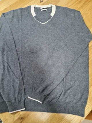 Jersey fino Mango H.E. Algodón-Cashmere Talla L