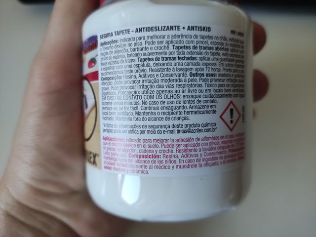 Cola Segura Tapete Antiderrapante Acrilex 250g