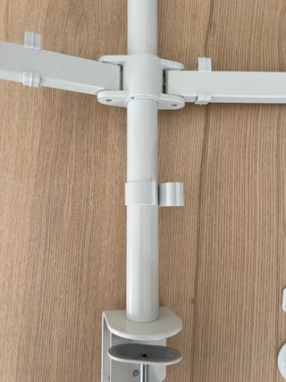 Soporte Monitor Doble Bontec Blanco