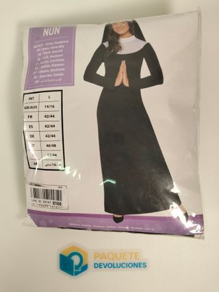 Disfraz Monja Talla L 40/42