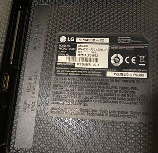 Monitor LG 22 Full HD HDMI