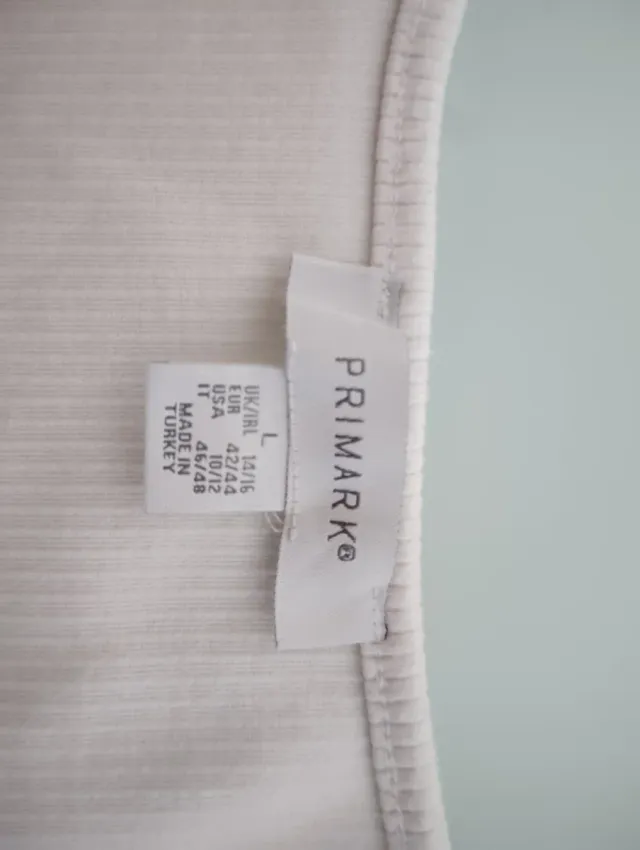 Camiseta Primark Talla L Blanca