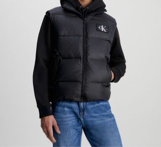Chaleco Calvin Klein Negro con Etiqueta