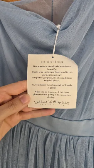 Vestido largo azul cielo NUEVO