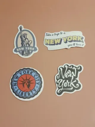 Pack de 50 Autocolantes da Cidade de Nova Iorque