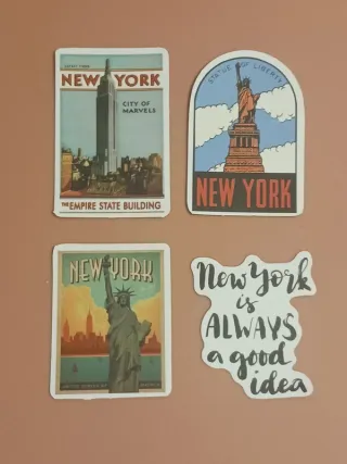 Pack de 50 Autocolantes da Cidade de Nova Iorque